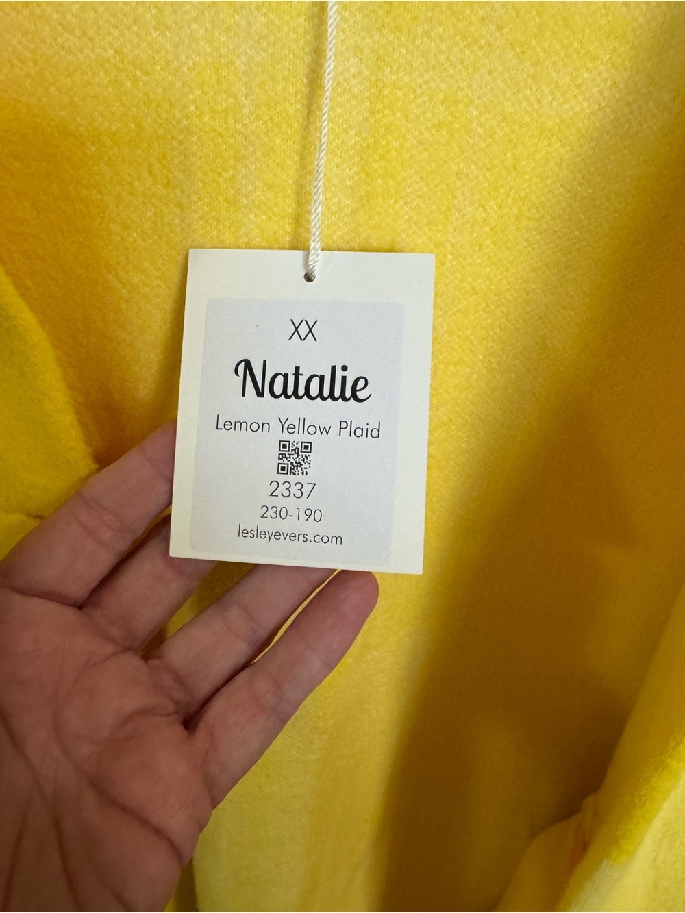 Lesley Evers Natalie Knit Plaid Coat Yellow White XX NWT - Picture 6 of 9